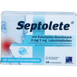 Septolete m.Eukalyptus-Geschmack 3mg/1mg Lut.-Tab. 16 St
