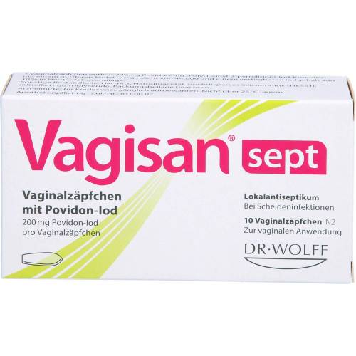 Vagisan sept Vaginalzäpfchen mit Povidon-Iod 10 St