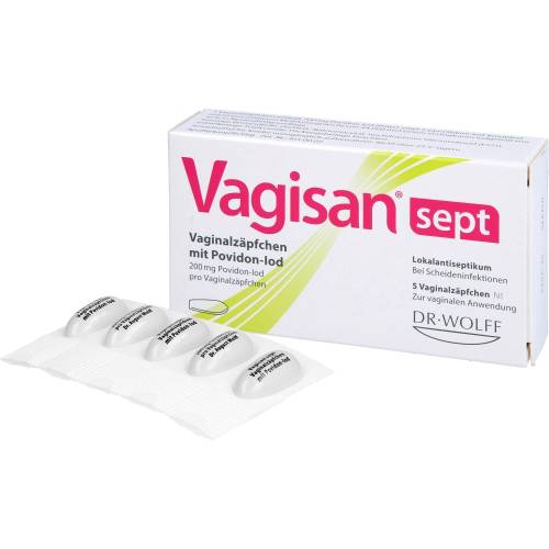 Vagisan sept Vaginalzäpfchen mit Povidon-Iod 5 St