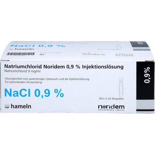 Natriumchlorid Noridem 0,9% Inj.-Lösung Amp. 250 ml