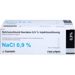 Natriumchlorid Noridem 0,9% Inj.-Lösung Amp. 250 ml