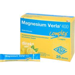 Magnesium Verla 400 Zitrone Direkt-Granulat 25 St