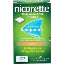 Nicorette Kaugummi 2 mg freshfruit 30 St