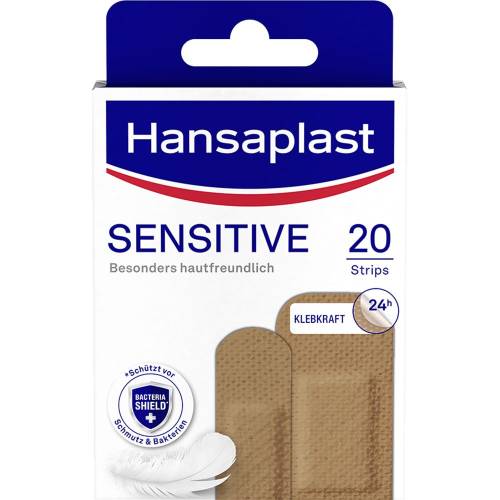 Hansaplast Sensitive Pflasterstrips hautton medium 20 St