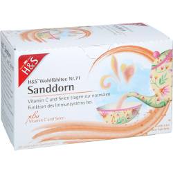 H&S Sanddorn m.Vitamin C und Selen Filterbeutel 50 g