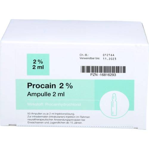 Procain pharmarissano 2% Inj.-Lsg.Ampullen 2 ml 100 ml