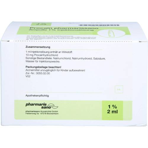 Procain pharmarissano 1% Inj.-Lsg.Ampullen 2 ml 100 ml