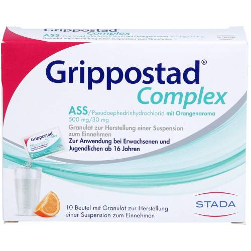 Grippostad Complex Ass/Pseudoeph.500/30 mg Orange 10 St