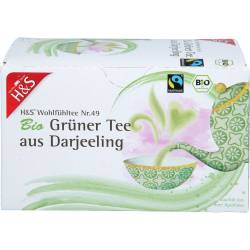 H&S Bio Grüner Tee aus Darjeeling Filterbeutel 40 g