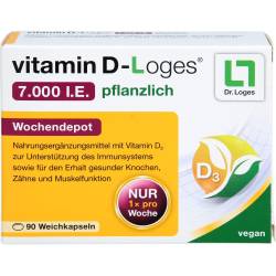 Vitamin D-Loges 7.000 I.E. pflanzlich Wochendepot 90 St