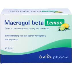 Macrogol beta Lemon Plv.z.Her.e.Lsg.z.Einnehmen 20 St