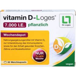 Vitamin D-Loges 7.000 I.E. pflanzlich Wochendepot 30 St