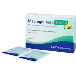 Macrogol beta Lemon Plv.z.Her.e.Lsg.z.Einnehmen 10 St