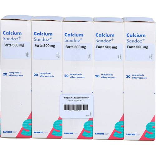 Calcium Sandoz forte 500 mg Brausetabletten 100 St