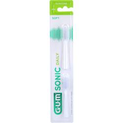 Gum Sonic Daily Ersatzbürstenköpfe weiß 2 St
