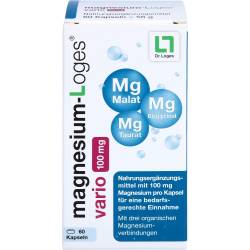 Magnesium-Loges vario 100 mg Kapseln 60 St