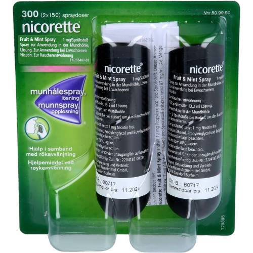 Nicorette Fruit & Mint Spray 1 mg/Sprühstoß 2 St