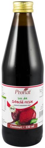 Suc de sfecla rosie 100% Eco-Bio 330ml - Pronat