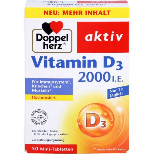 Doppelherz Vitamin D3 2000 I.E. Tabletten 50 St
