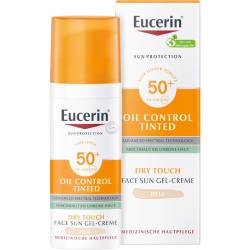 Eucerin Sun Oil Control tinted Creme Lsf 50+ hell 50 ml