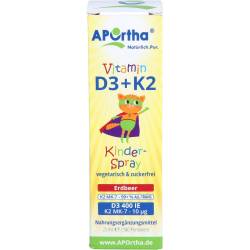 Kinder Mundspray D3 400 I.E.+K2 10 µg Erdbeer 25 ml