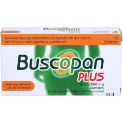 Buscopan plus 10 mg/800 mg Suppositorien 12 St