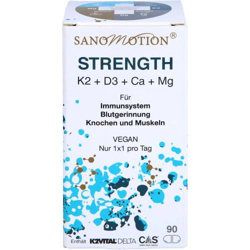 Sanomotion Strength K2+D3+Ca+Mg vegan Kapseln 90 St