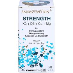 Sanomotion Strength K2+D3+Ca+Mg vegan Kapseln 90 St