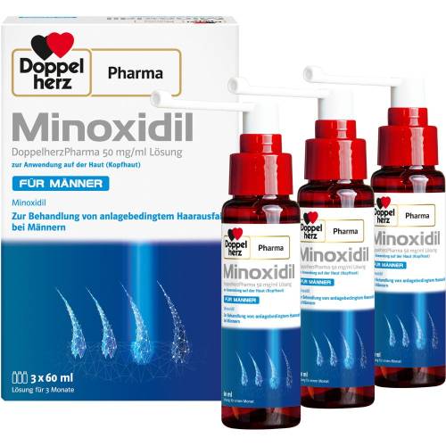Minoxidil DoppelherzPhar.50mg/ml Lsg.Anw.Haut Mann 180 ml
