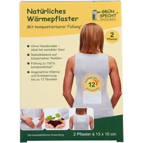 Natürliches Wärmepflaster 10x13 cm 2 St