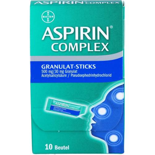 Aspirin Complex Granulat-Sticks 500 mg/30 mg Gran. 10 St