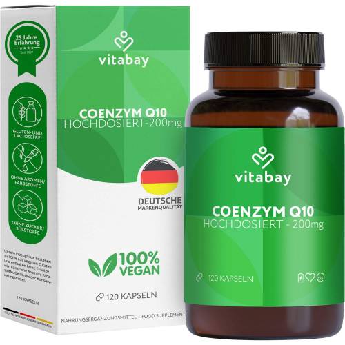 Coenzym Q10 Ubichinon Komplex 200 mg vegan Kapseln 120 St