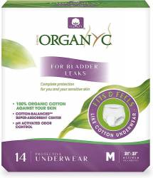 Lenjerie intima de protectie pentru incontinenta urinara, 14 bucati, marimea M, Organyc