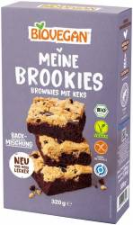 Mix pentru Brookies, Brownies cu biscuiti, eco-bio, 320 g, Biovegan