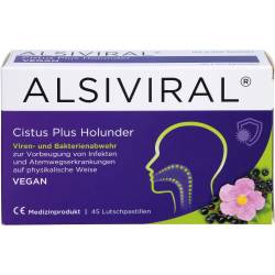 Alsiviral Cistus Plus Holunder Lutschpastillen 45 St