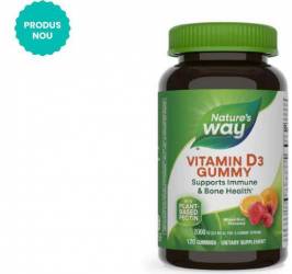 VITAMIN D3 GUMMY 120 JELEURI Pentru Copii - Natures Way