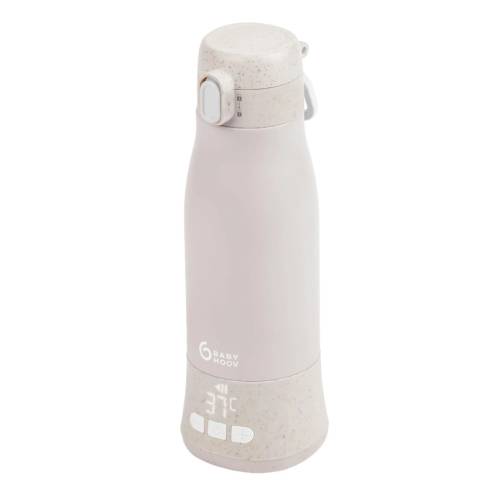 Incalzitor biberoane portabil Moov Feed, Mineral Beige, Babymoov