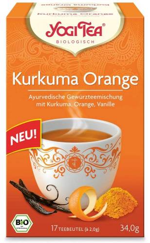 Ceai Curcuma, Portocale Si Vanilie Eco-Bio 17 plicuri - YOGI TEA