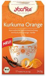 Ceai Curcuma, Portocale Si Vanilie Eco-Bio 17 plicuri - YOGI TEA