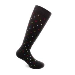 Sosete bumbac pana la genunchi, Fancy Socks, negru - S