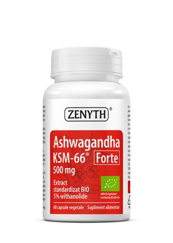 Ashwaghanda KSM-66 Forte 500 mg, 60 capsule, Zenyth