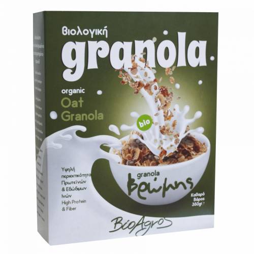 Granola cu ovaz, eco-bio, 350 g, BioAgros