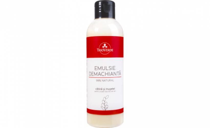 Emulsie demachianta cu Catina si Musetel, 200ml - Trio Verde