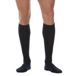 Sosete din lana si casmir, pana la genunchi, bleumarin - 6 (XXL)
