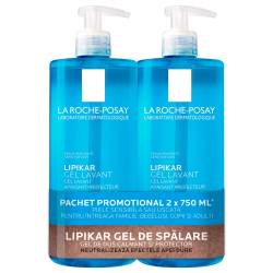La Roche-Posay Pachet 2x Lipikar Gel de Spalare 750ml – Gel dus piele sensibila
