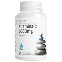 Vitamina C, 1000 mg, 30 capsule vegetale, Alevia