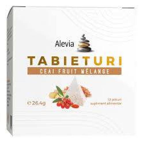 Ceai Fruit Melange, Tabieturi, 12 plicuri, Alevia