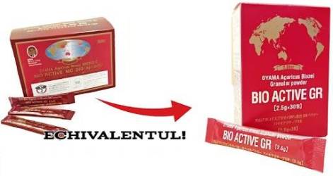 Bio Active GR - Oyama Agaricus Blazei Muril - Extract din Ciuperca lui Dumnezeu - antitumoral - 30pl