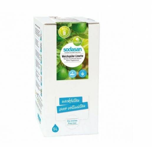 Balsam pentru rufe cu Lime, eco-bio, 5 L, Sodasan