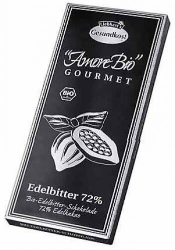 Ciocolata neagra 72% cacao 100g - LIEBHART'S AMORE BIO